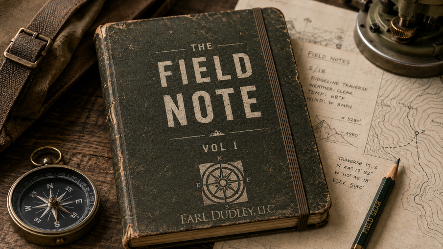 Earl Dudley, LLC -The Field Note- Vol. I